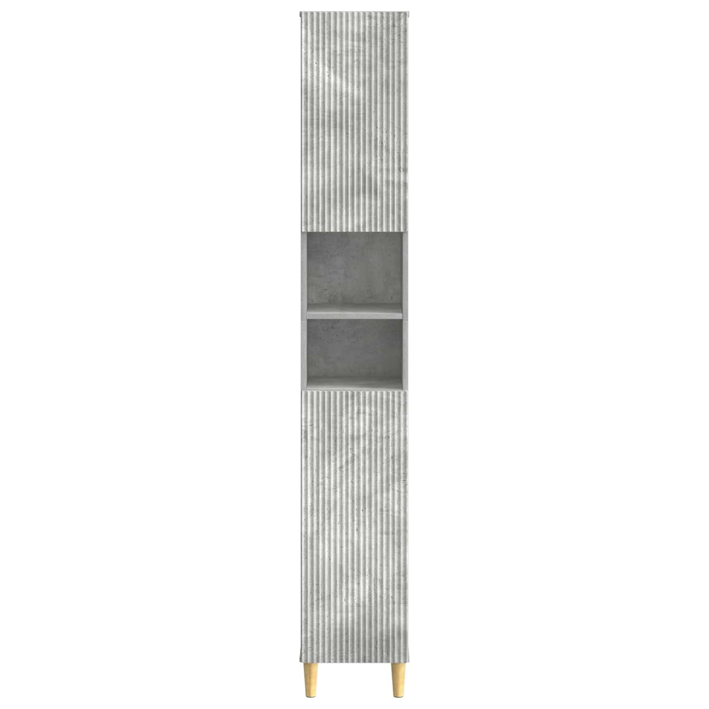 vidaXL Bathroom Cabinet with Open Shelf ARNHEM Concrete Grey