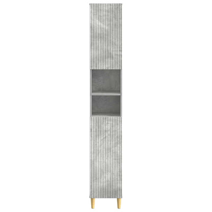 vidaXL Bathroom Cabinet with Open Shelf ARNHEM Concrete Grey