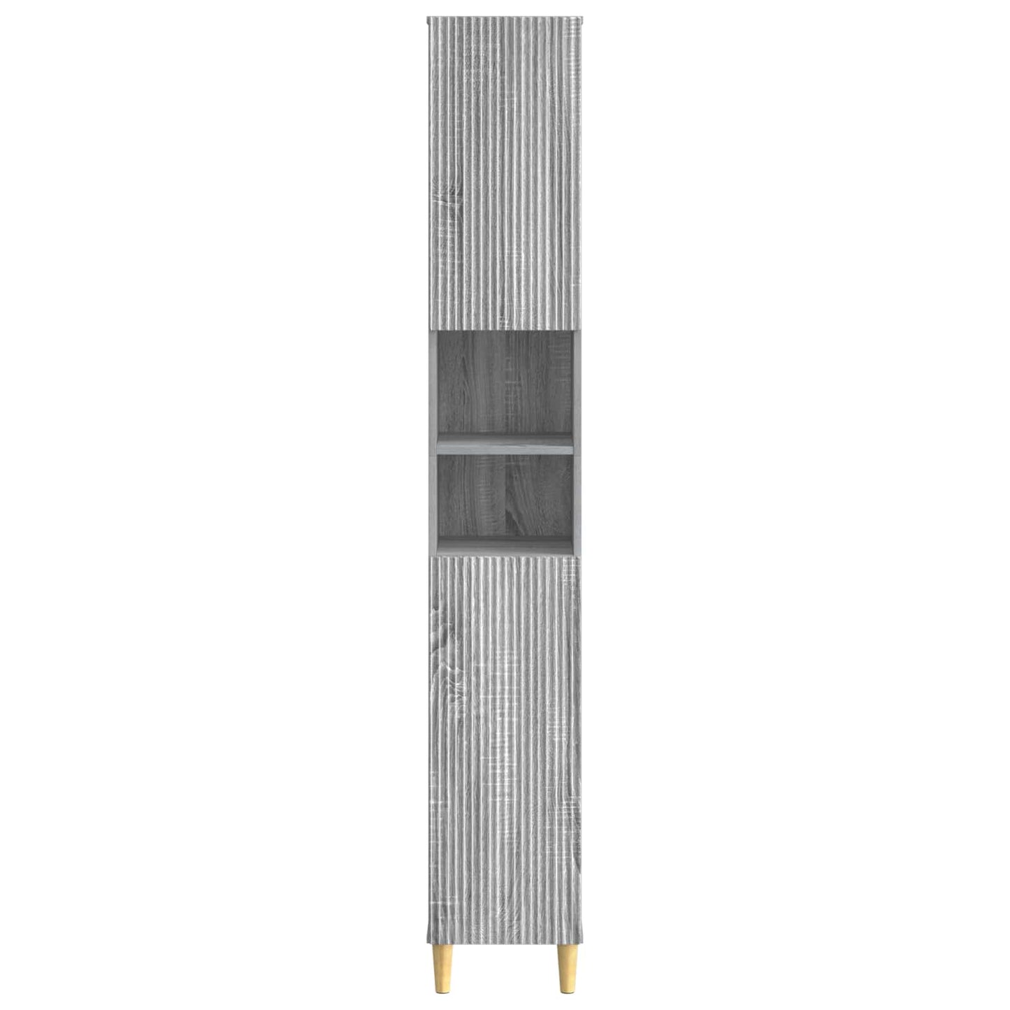 vidaXL Bathroom Cabinet with Open Shelf ARNHEM Grey Sonoma