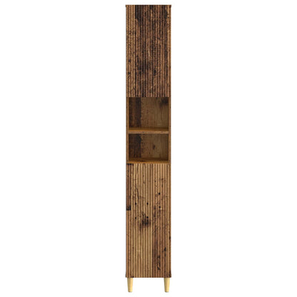 vidaXL Bathroom Cabinet with Open Shelf ARNHEM Old Wood