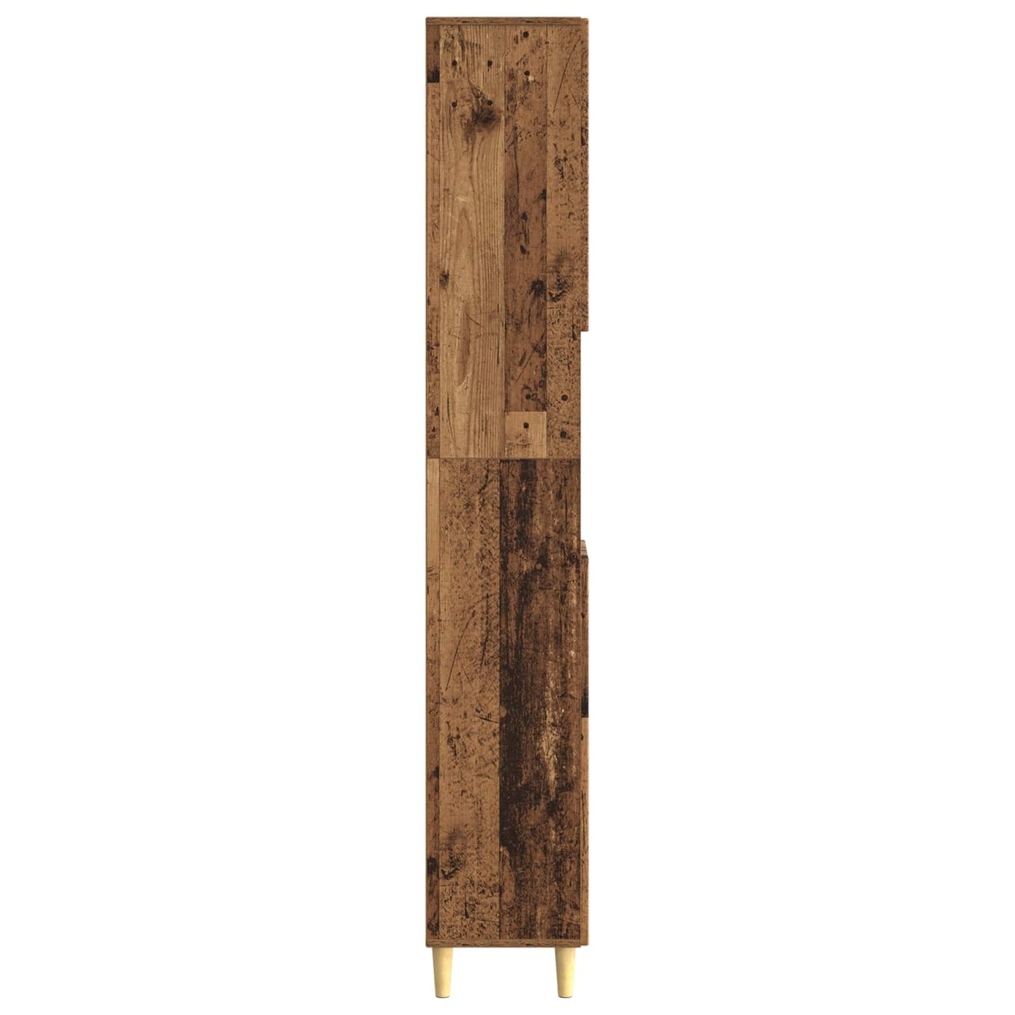 vidaXL Bathroom Cabinet with Open Shelf ARNHEM Old Wood