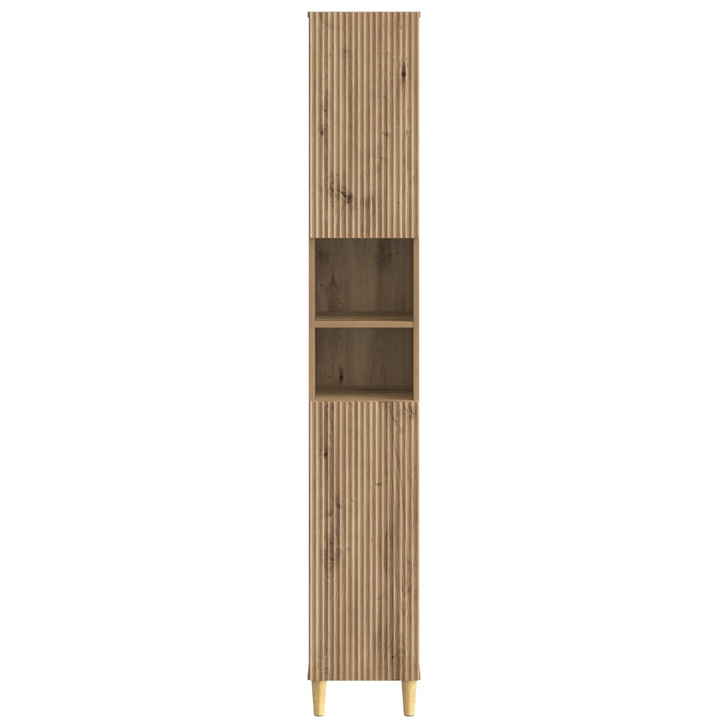 vidaXL Bathroom Cabinet with Open Shelf ARNHEM Artisan Oak