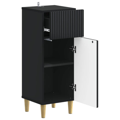 vidaXL Bathroom Storage Cainet ARNHEM Black 30 x 31 x 80 cm