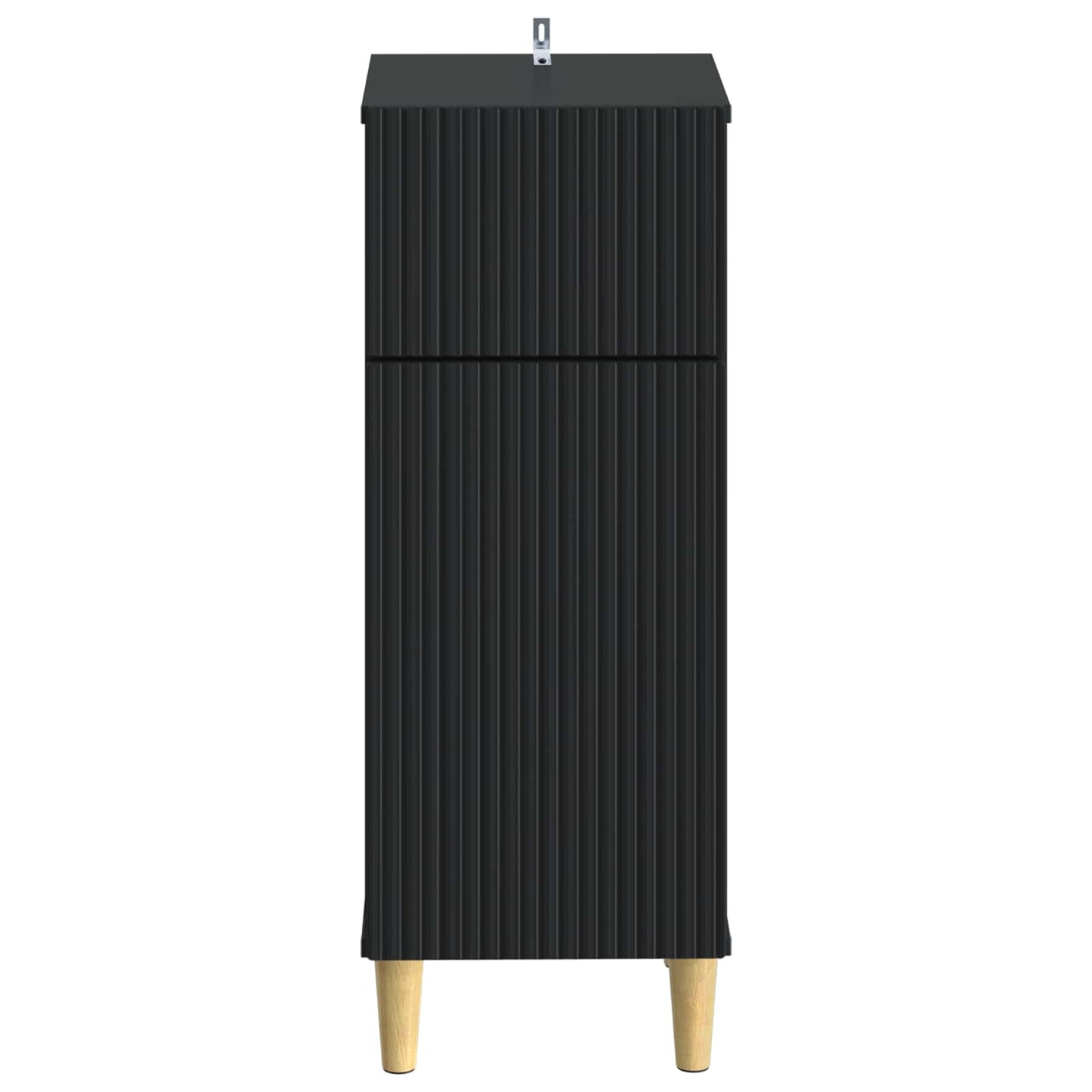 vidaXL Bathroom Storage Cainet ARNHEM Black 30 x 31 x 80 cm