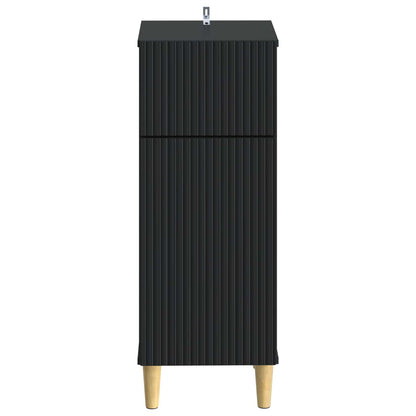 vidaXL Bathroom Storage Cainet ARNHEM Black 30 x 31 x 80 cm