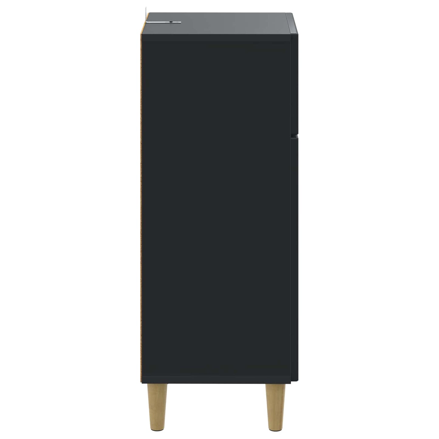 vidaXL Bathroom Storage Cainet ARNHEM Black 30 x 31 x 80 cm