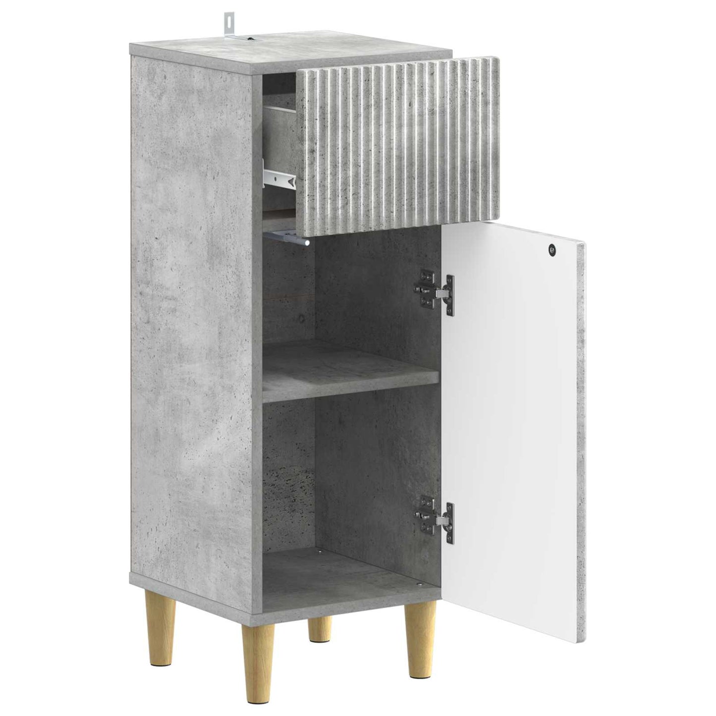 vidaXL Bathroom Storage Cainet ARNHEM Concrete Grey 30 x 31 x 80 cm