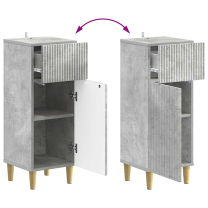 vidaXL Bathroom Storage Cainet ARNHEM Concrete Grey 30 x 31 x 80 cm