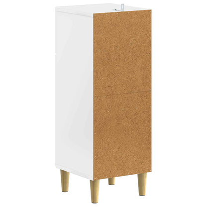 vidaXL Bathroom Storage Cainet ARNHEM High Gloss White 30 x 31 x 80 cm