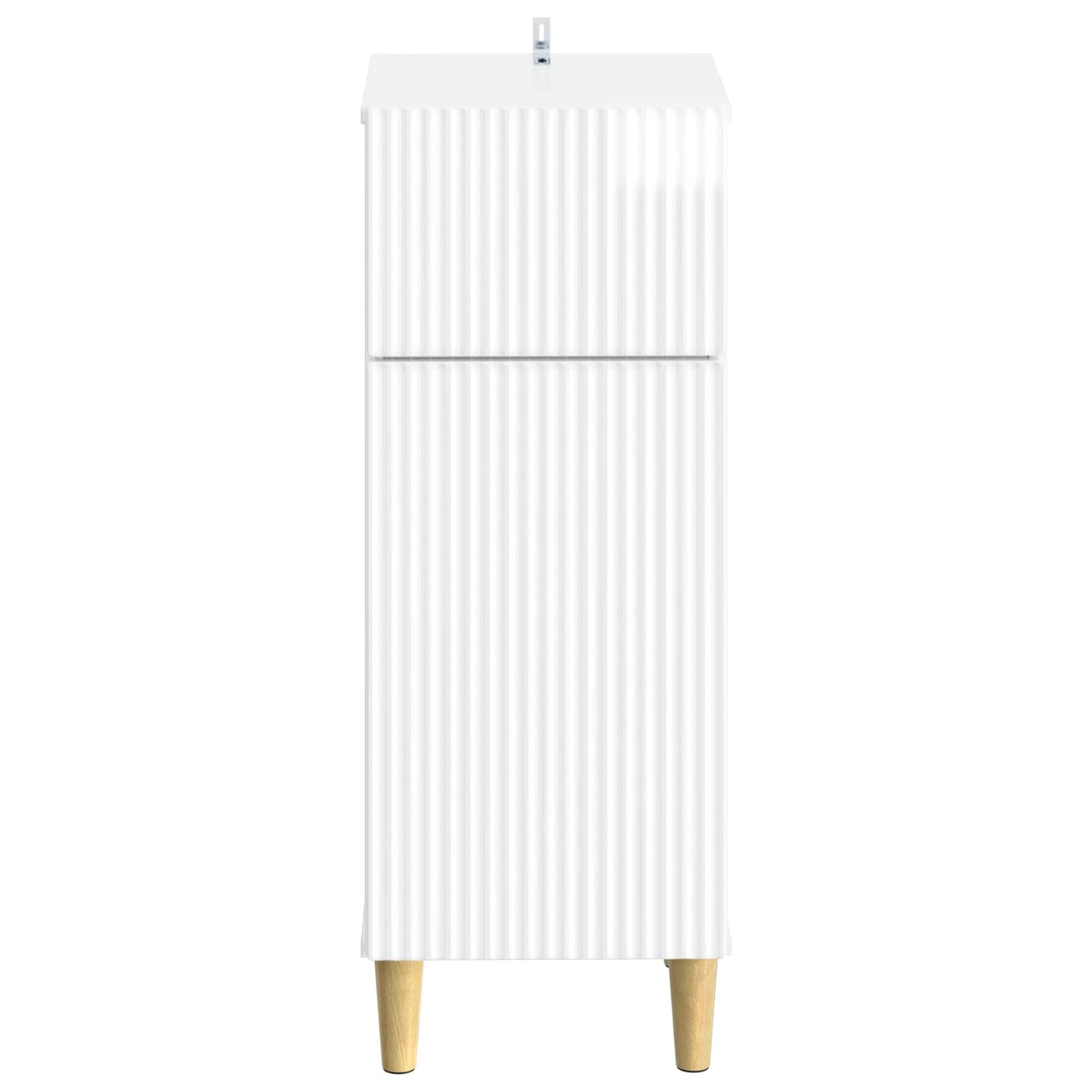 vidaXL Bathroom Storage Cainet ARNHEM High Gloss White 30 x 31 x 80 cm