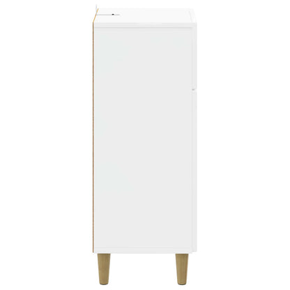 vidaXL Bathroom Storage Cainet ARNHEM High Gloss White 30 x 31 x 80 cm