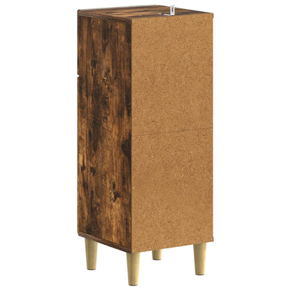 vidaXL Bathroom Storage Cainet ARNHEM Smoked Oak 30 x 31 x 80 cm
