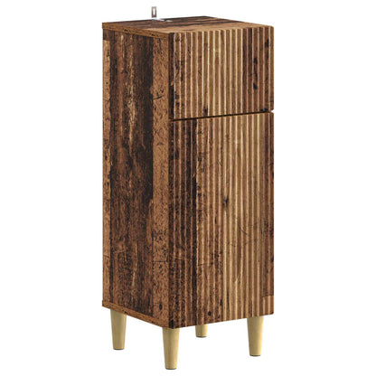 vidaXL Bathroom Storage Cainet ARNHEM Old Wood 30 x 31 x 80 cm