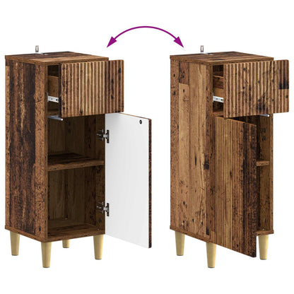 vidaXL Bathroom Storage Cainet ARNHEM Old Wood 30 x 31 x 80 cm