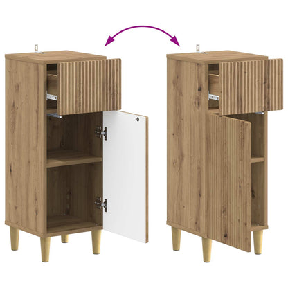 vidaXL Bathroom Storage Cainet ARNHEM Artisan Oak 30 x 31 x 80 cm