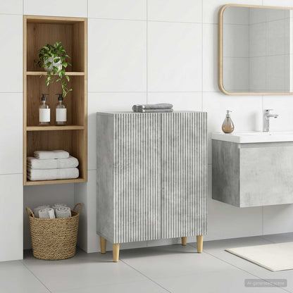 vidaXL Bathroom Storage Cainet ARNHEM Concrete Grey 59.5 x 31 x 80 cm