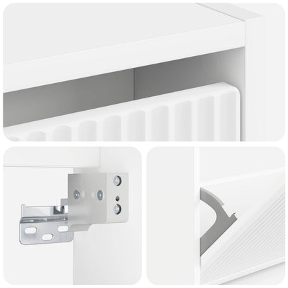 vidaXL Wall-Mounted Shoe Cabinet ARNHEM 71 x 17 x 43 cm White