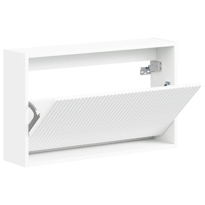 vidaXL Wall-Mounted Shoe Cabinet ARNHEM 71 x 17 x 43 cm White
