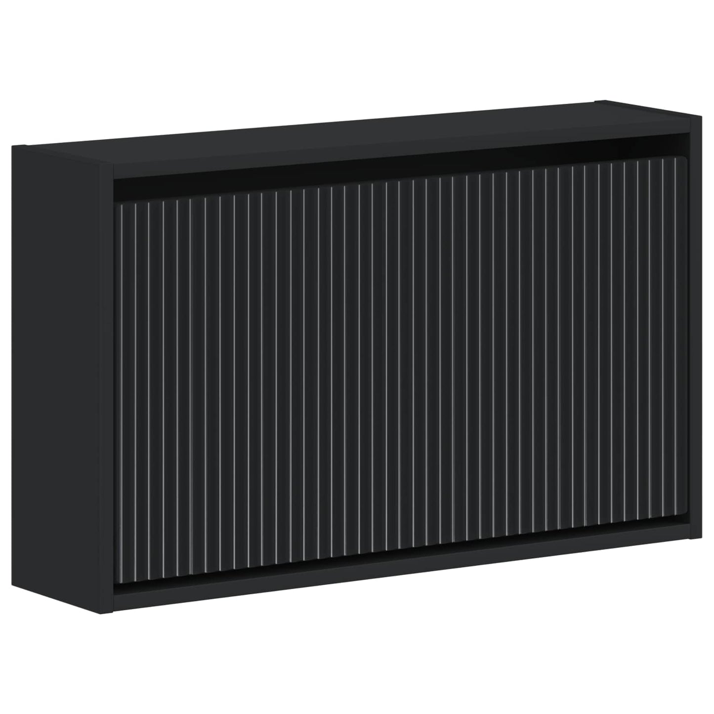 vidaXL Wall-Mounted Shoe Cabinet ARNHEM 71 x 17 x 43 cm Black