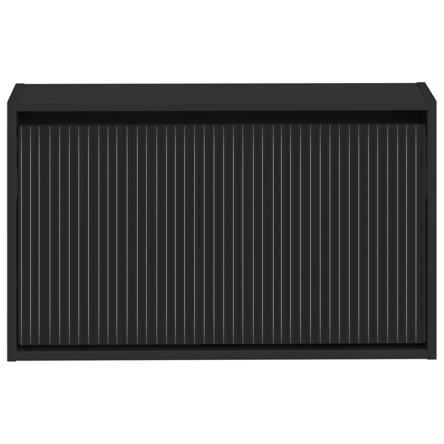 vidaXL Wall-Mounted Shoe Cabinet ARNHEM 71 x 17 x 43 cm Black