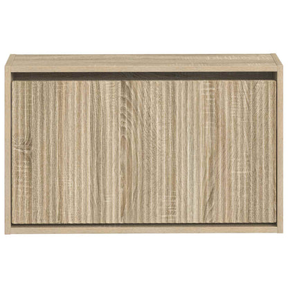 vidaXL Wall-Mounted Shoe Cabinet ARNHEM 71 x 17 x 43 cm Sonoma Oak
