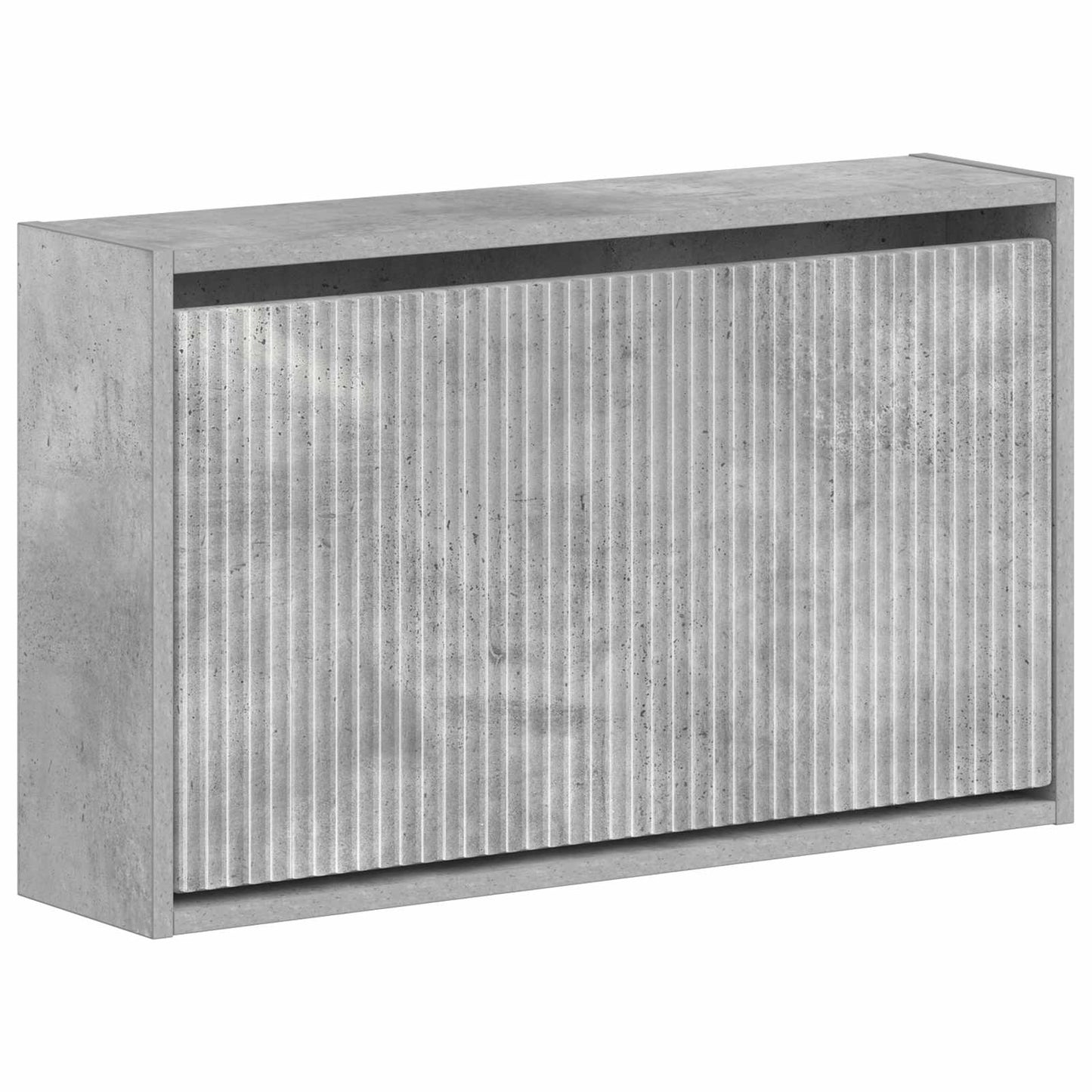 vidaXL Wall-Mounted Shoe Cabinet ARNHEM 71 x 17 x 43 cm Concrete Grey