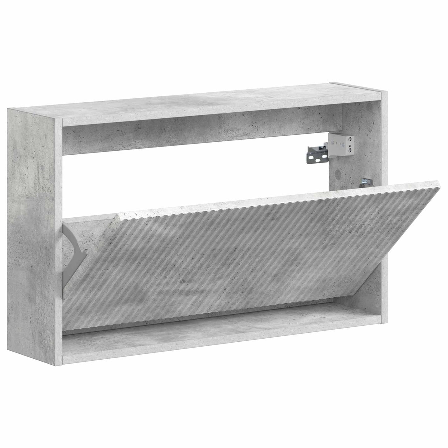 vidaXL Wall-Mounted Shoe Cabinet ARNHEM 71 x 17 x 43 cm Concrete Grey