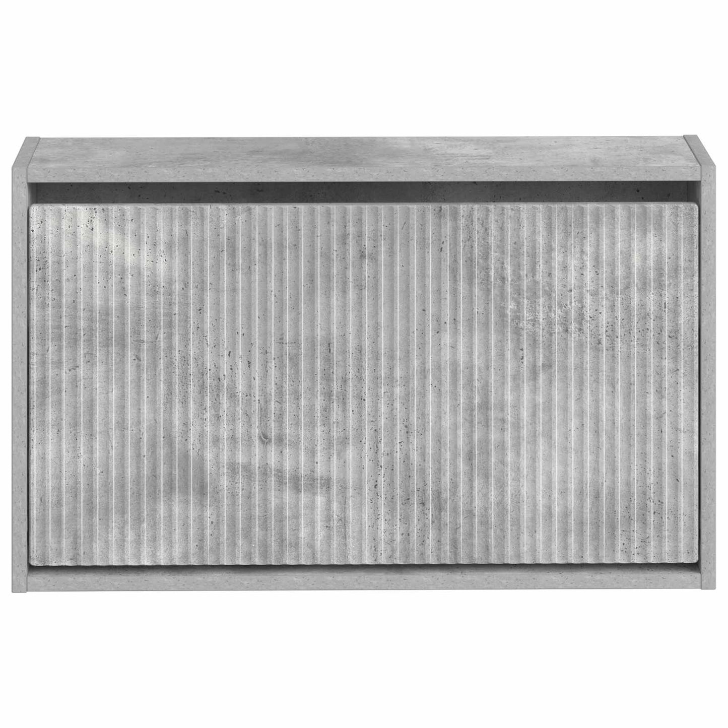 vidaXL Wall-Mounted Shoe Cabinet ARNHEM 71 x 17 x 43 cm Concrete Grey