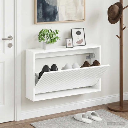 vidaXL Wall-Mounted Shoe Cabinet ARNHEM 71 x 17 x 43 cm
