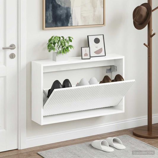vidaXL Wall-Mounted Shoe Cabinet ARNHEM 71 x 17 x 43 cm