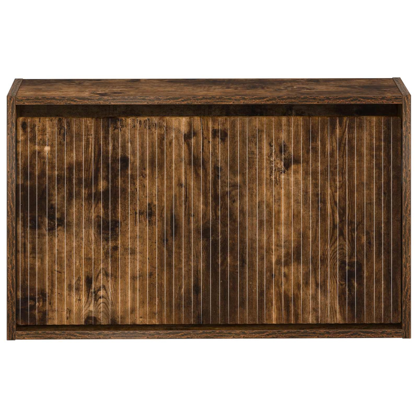 vidaXL Wall-Mounted Shoe Cabinet ARNHEM 71 x 17 x 43 cm Smoked Oak