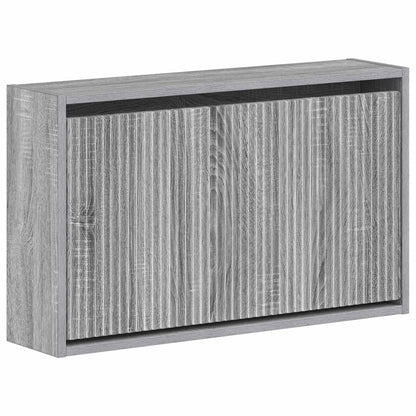 vidaXL Wall-Mounted Shoe Cabinet ARNHEM 71 x 17 x 43 cm Grey Sonoma