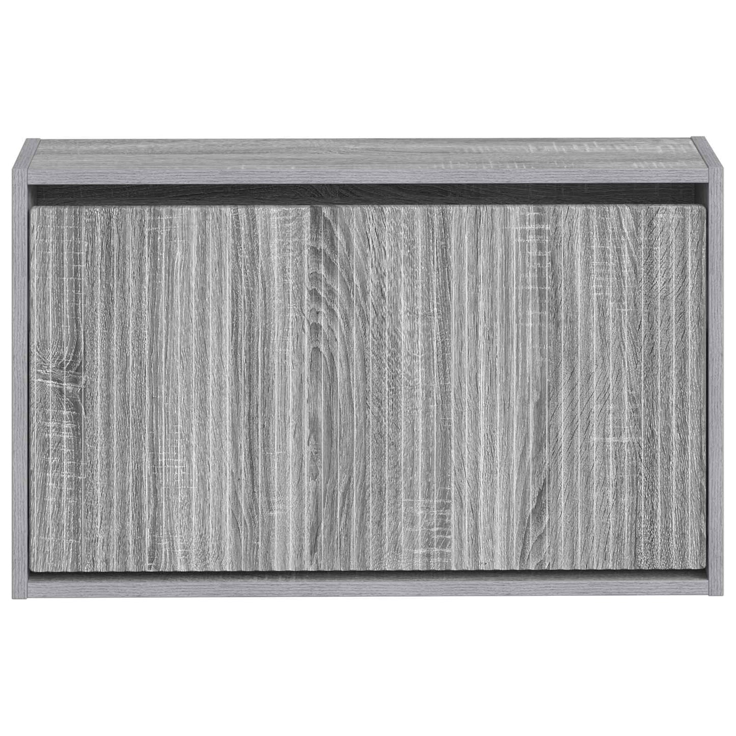 vidaXL Wall-Mounted Shoe Cabinet ARNHEM 71 x 17 x 43 cm Grey Sonoma