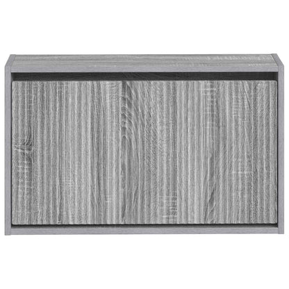 vidaXL Wall-Mounted Shoe Cabinet ARNHEM 71 x 17 x 43 cm Grey Sonoma