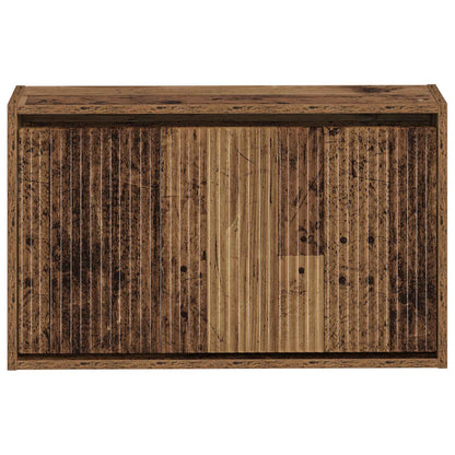 vidaXL Wall-Mounted Shoe Cabinet ARNHEM 71 x 17 x 43 cm Old Wood