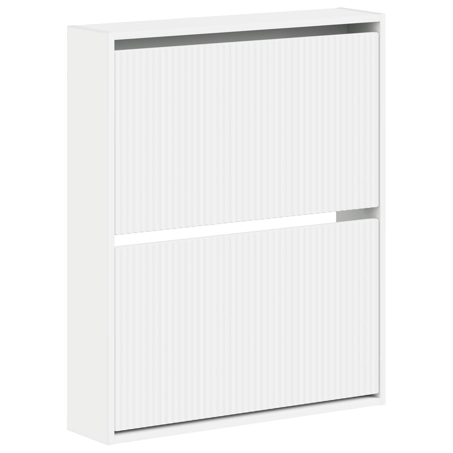 vidaXL Wall-Mounted Shoe Cabinet ARNHEM 71 x 17 x 86 cm White