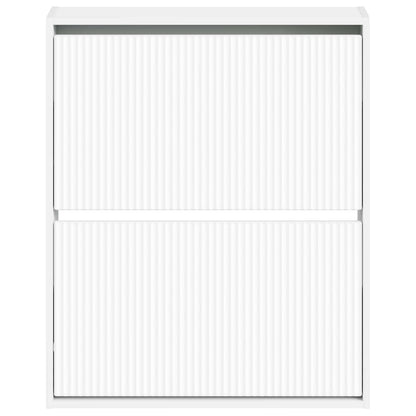 vidaXL Wall-Mounted Shoe Cabinet ARNHEM 71 x 17 x 86 cm White
