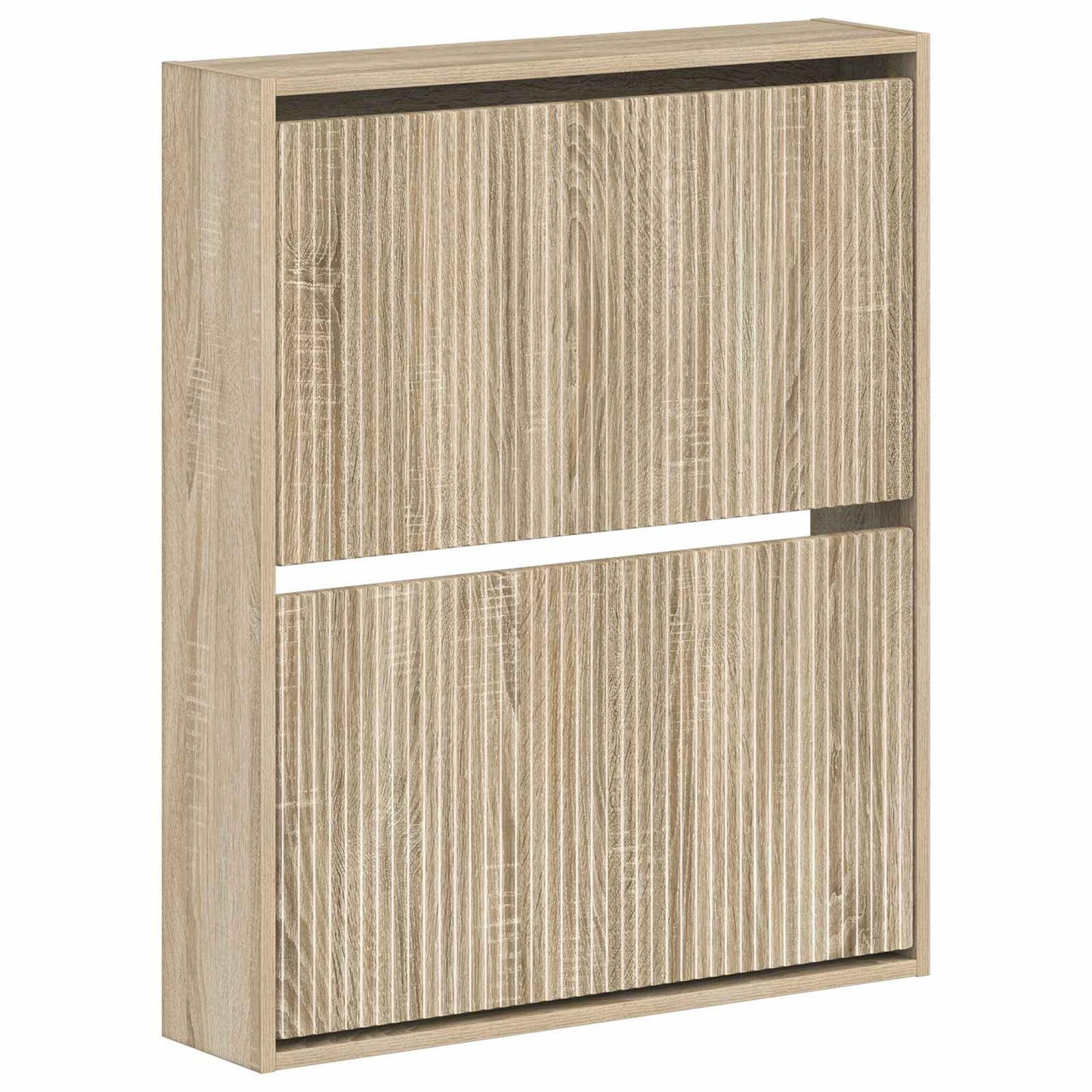 vidaXL Wall-Mounted Shoe Cabinet ARNHEM 71 x 17 x 86 cm Sonoma Oak