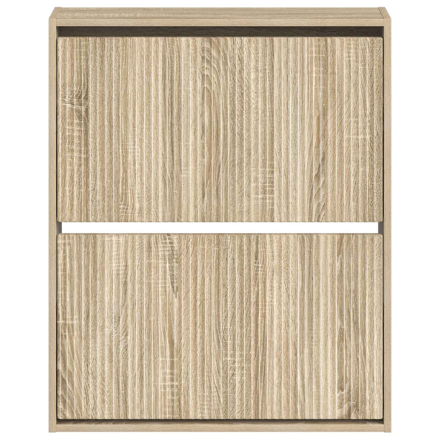 vidaXL Wall-Mounted Shoe Cabinet ARNHEM 71 x 17 x 86 cm Sonoma Oak