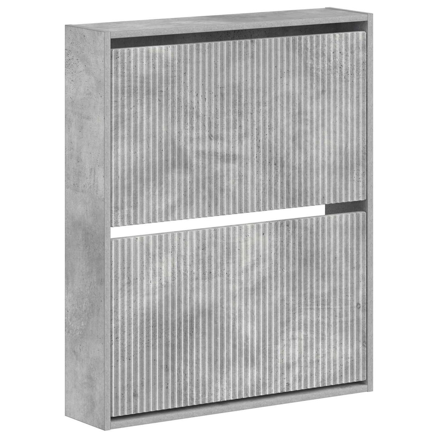 vidaXL Wall-Mounted Shoe Cabinet ARNHEM 71 x 17 x 86 cm Concrete Grey
