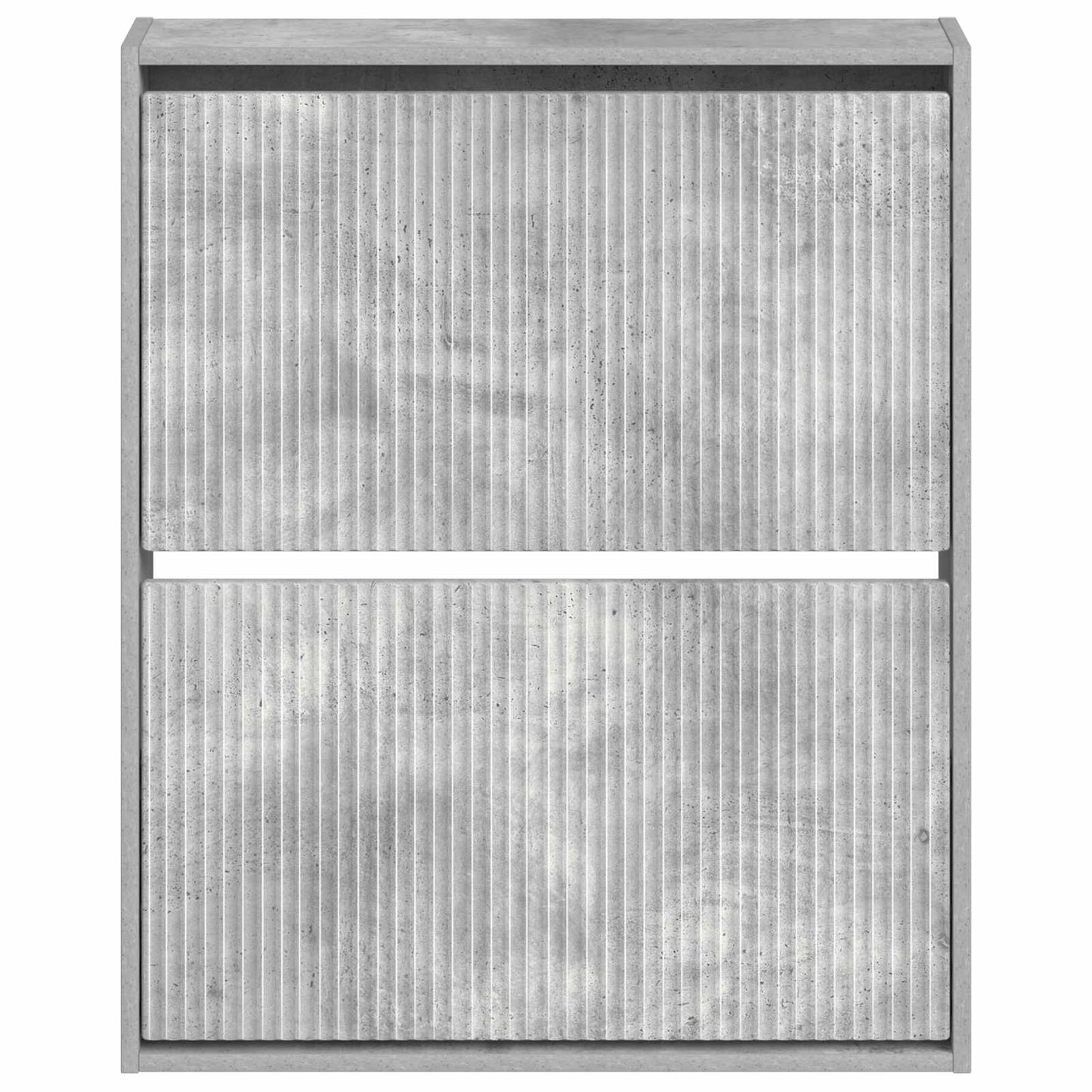vidaXL Wall-Mounted Shoe Cabinet ARNHEM 71 x 17 x 86 cm Concrete Grey