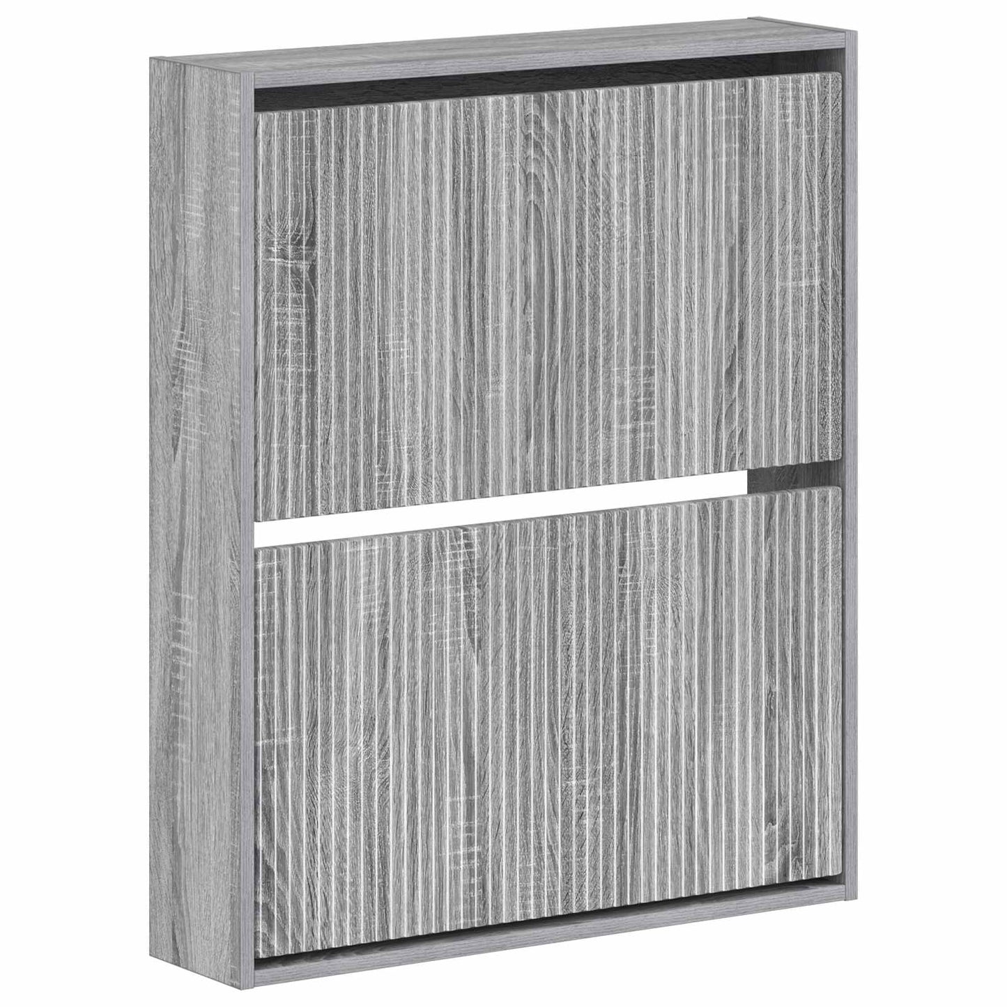 vidaXL Wall-Mounted Shoe Cabinet ARNHEM 71 x 17 x 86 cm Grey Sonoma