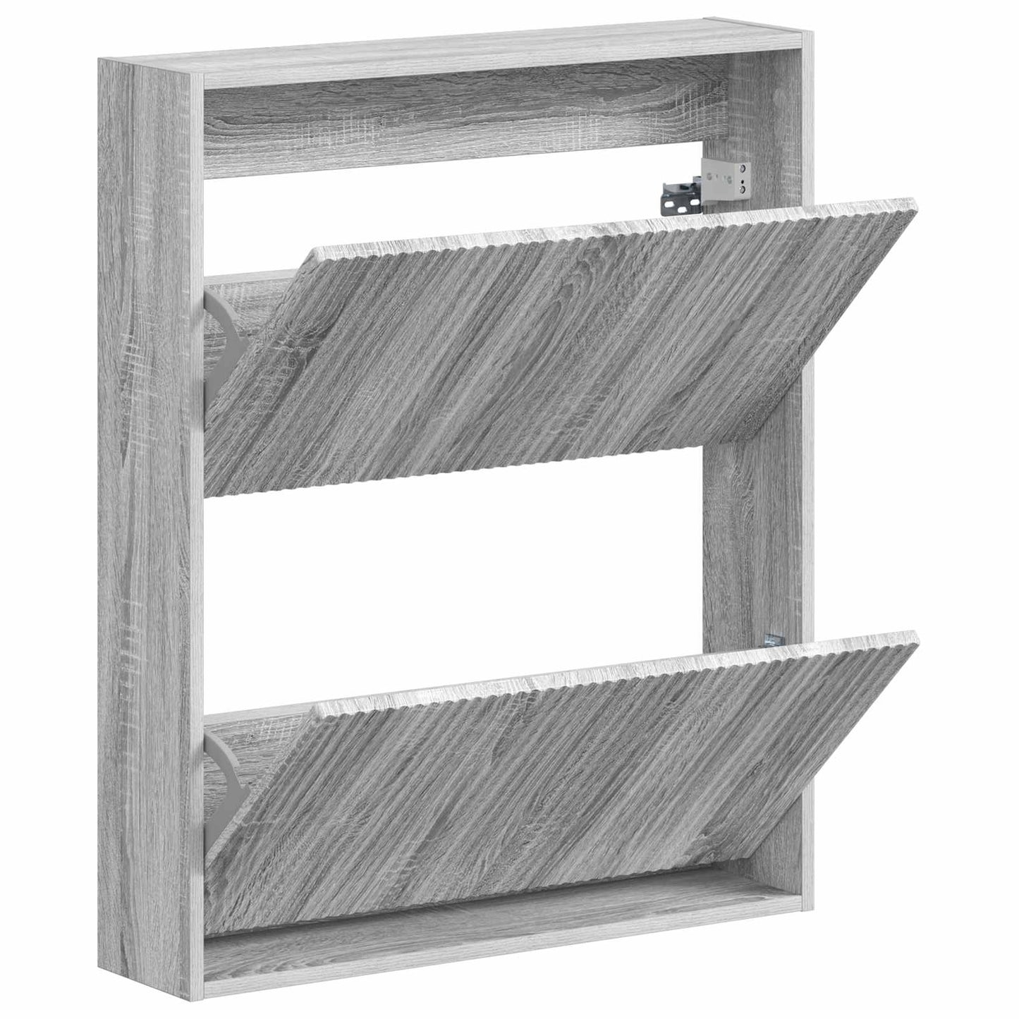 vidaXL Wall-Mounted Shoe Cabinet ARNHEM 71 x 17 x 86 cm Grey Sonoma