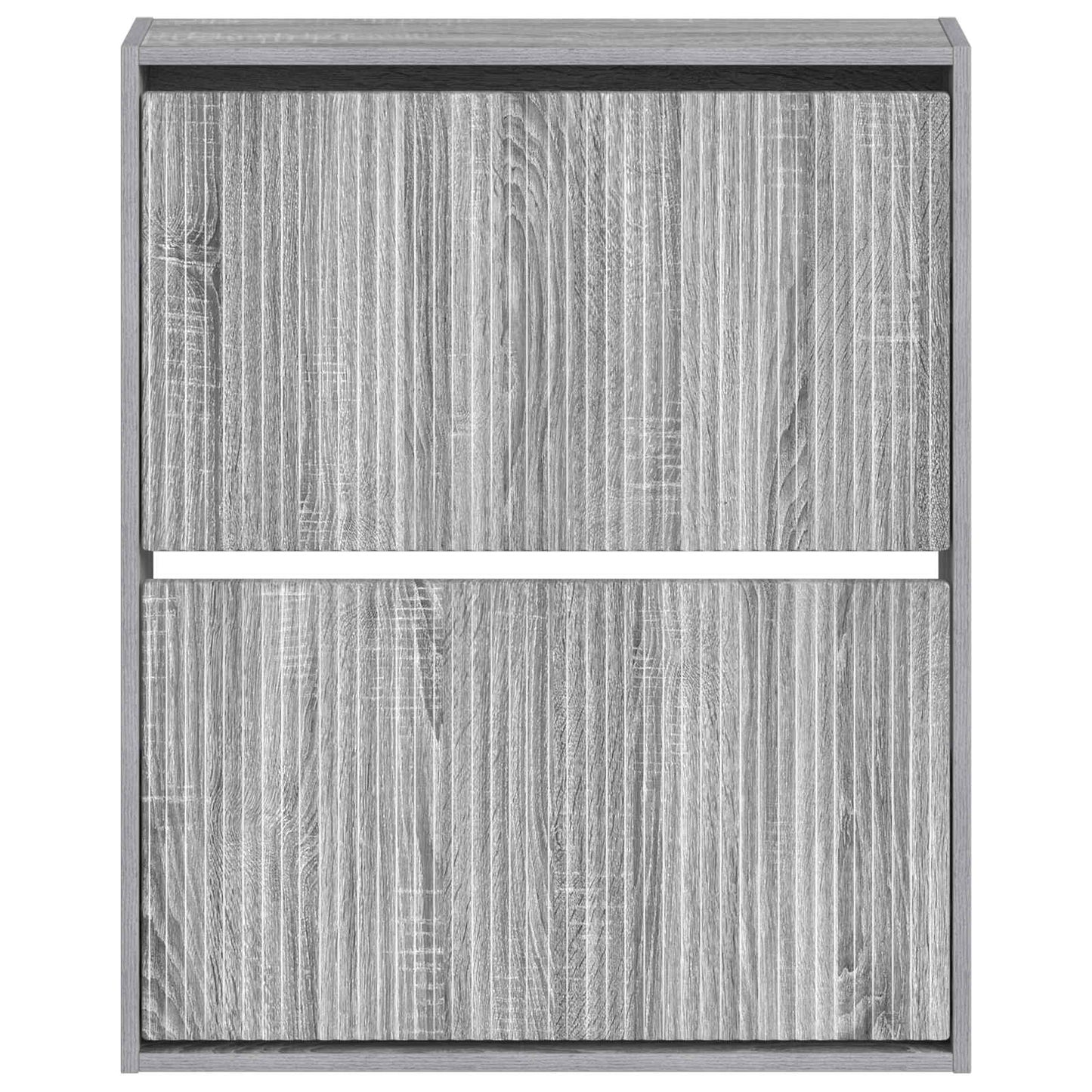 vidaXL Wall-Mounted Shoe Cabinet ARNHEM 71 x 17 x 86 cm Grey Sonoma