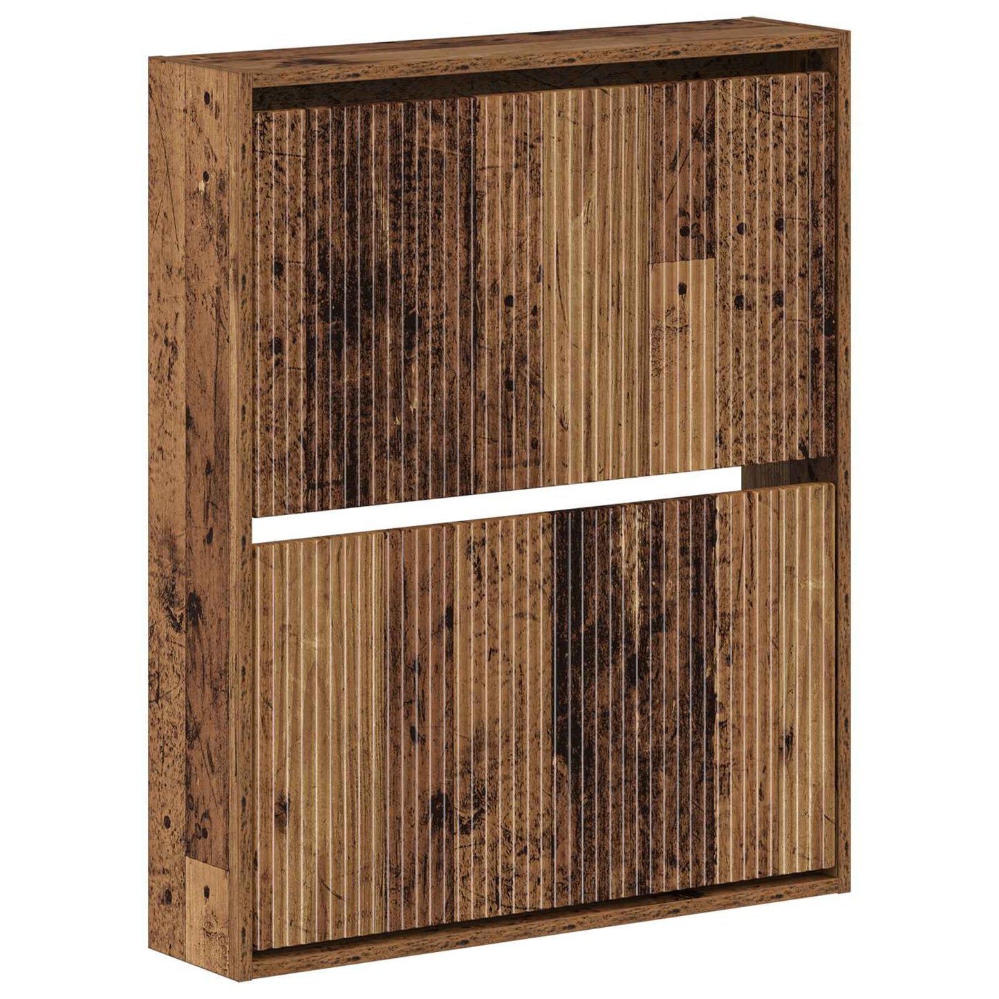 vidaXL Wall-Mounted Shoe Cabinet ARNHEM 71 x 17 x 86 cm Old Wood