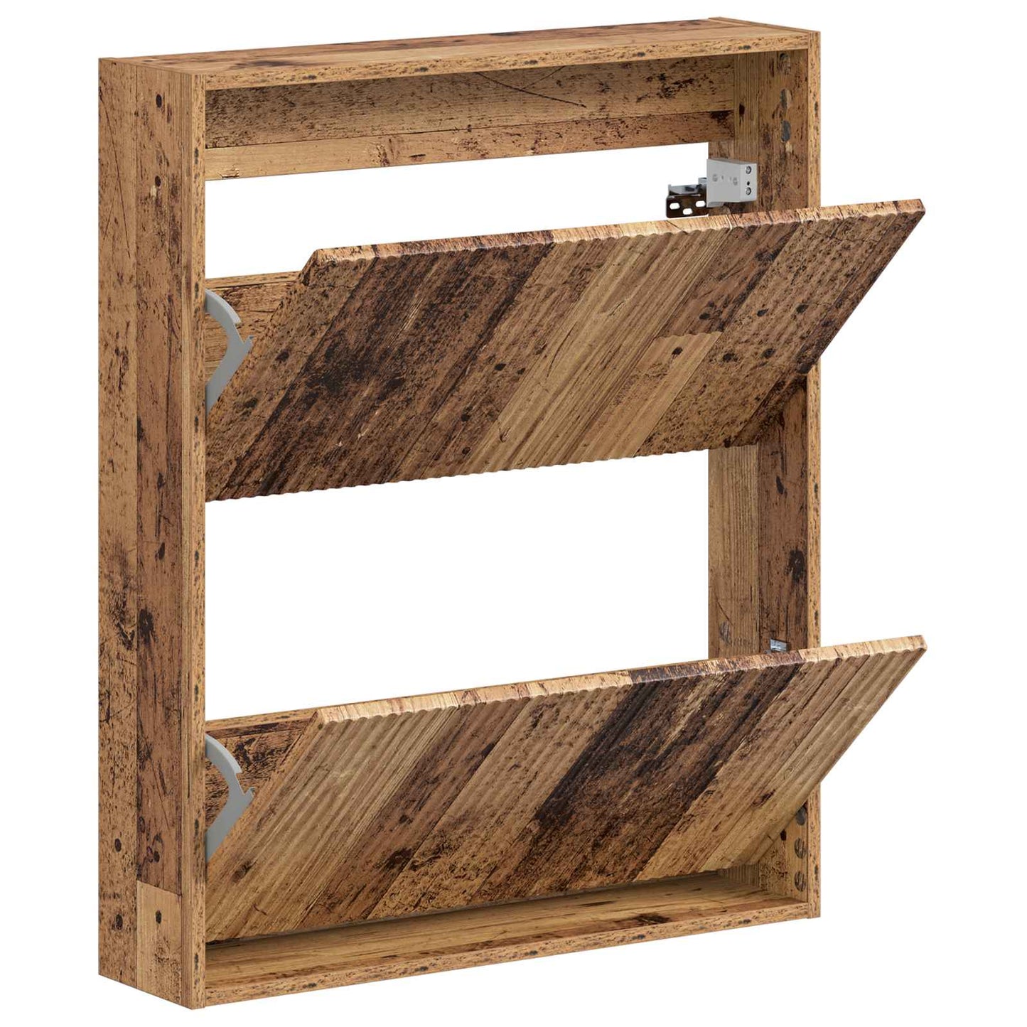 vidaXL Wall-Mounted Shoe Cabinet ARNHEM 71 x 17 x 86 cm Old Wood