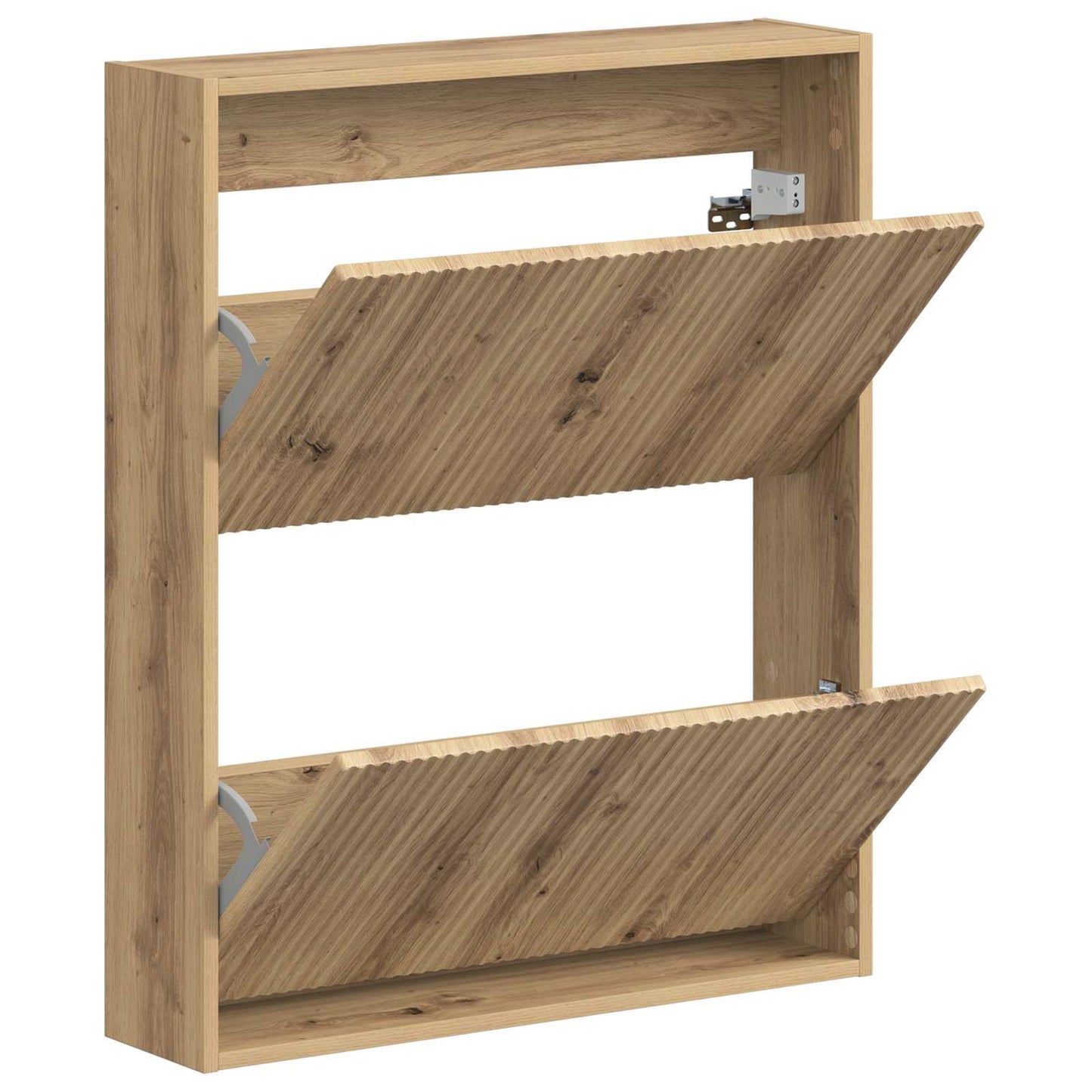 vidaXL Wall-Mounted Shoe Cabinet ARNHEM 71 x 17 x 86 cm Artisan Oak