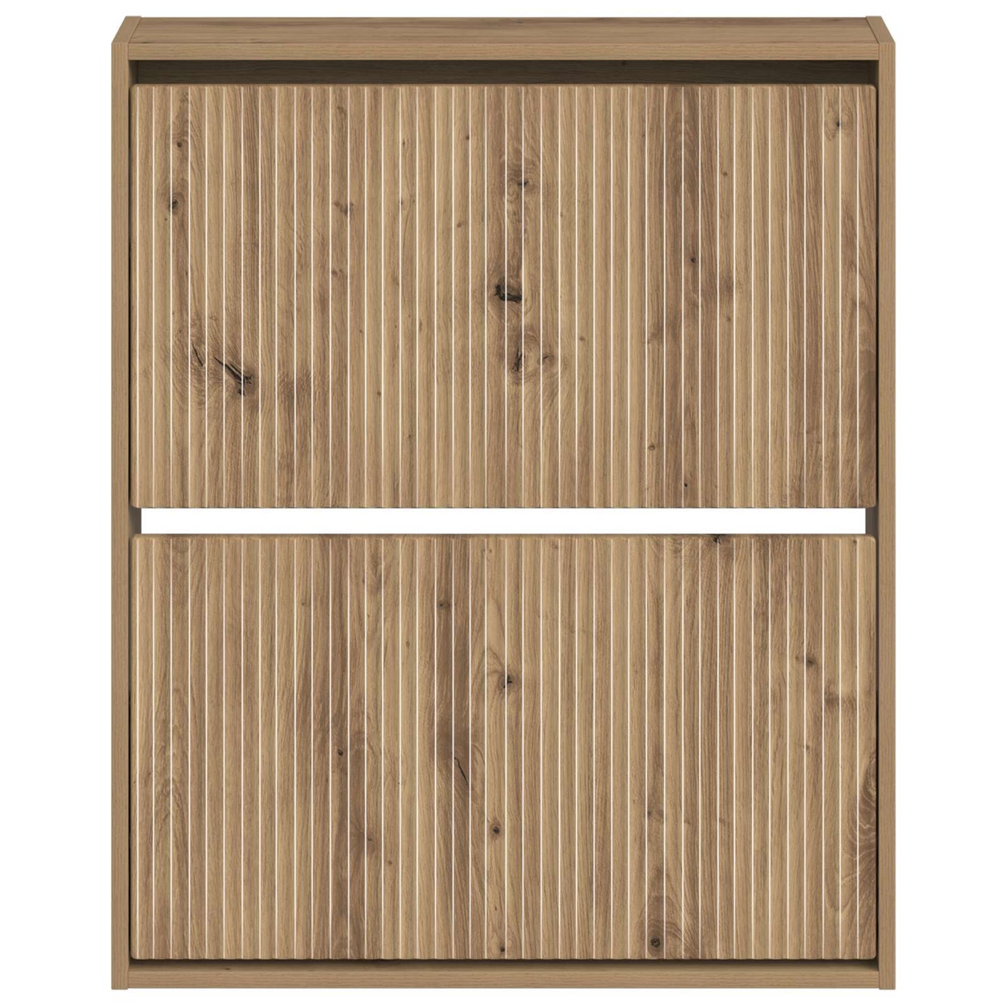 vidaXL Wall-Mounted Shoe Cabinet ARNHEM 71 x 17 x 86 cm Artisan Oak