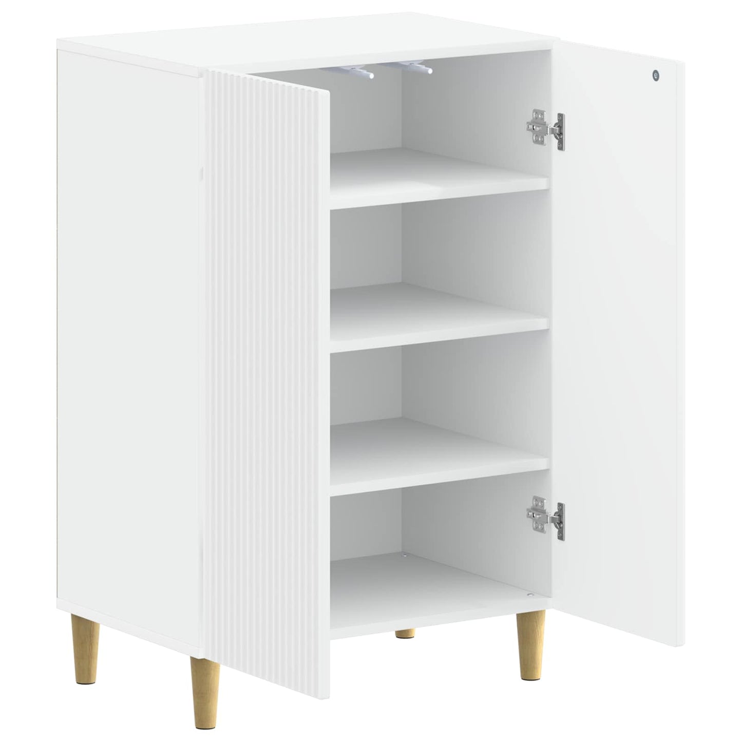 vidaXL Shoe Cabinet ARNHEM 59.5 x 39.5 x 90 cm Engineered Wood White