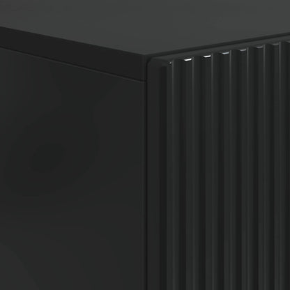vidaXL Shoe Cabinet ARNHEM 59.5 x 39.5 x 90 cm Engineered Wood Black